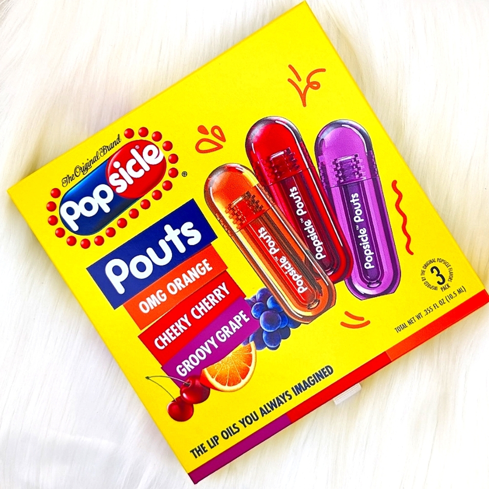 🔴 POPSICLE Pouts Lip Oils Trio - Limited Edition